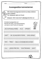 Vorschau - Arbeitsblätter - Satzarten und Satzzeichen - Fußball-Edition - Seite 2