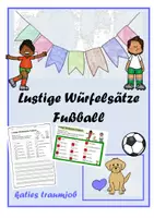 Vorschau - Arbeitsblätter - Lustige Würfelsätze - Fußball - Deckblatt