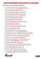 Vorschau - Arbeitsblätter - NON-DEFINING RELATIVE CLAUSES – Worksheet (20 sentences) - Seite 2