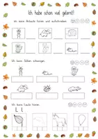Vorschau - Arbeitsblätter - Portfolio: Lernfortschritt Deutsch Herbst 1. Klasse - Seite 1