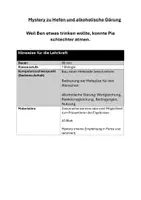 Vorschau - Arbeitsblätter - Mystery zu alkoholischer Gärung und Hefe - Seite 1