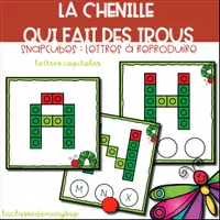 Aperçu - Jeux - Chenille qui fait des trous - Alphabet Snapcubes - Page de couverture