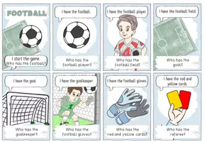 Vorschau - Spiele - Football Lesespiel "I have - Who has?" Englisch - Seite 1