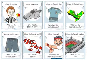 Vorschau - Spiele - Football Lesespiel "I have - Who has?" Englisch - Seite 2