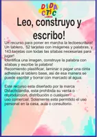 Vista previa - Hojas de trabajo - Leo, construyo y escribo - página 1