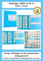 Vorschau - Fördermaterial/Inklusion - Klettmappe: Zählen im Zahlenraum 10 - Deckblatt