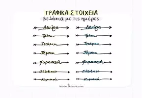 Προεπισκόπηση - Clipart / Γραφήματα - Πακέτο υλικού με γραφικά στοιχεία για τις ημέρες - Σελίδα 1