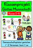 Vorschau - Stundenentwürfe - Fußball EM Religion Gottes Mannschaft - Gemeinschaftsposter - Deckblatt