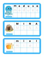 Vista previa - Tarjetas / Manipulativos - Letras M, P, S, L y T: Tarjetas de Apoyo a la Lectoescritura - página 2