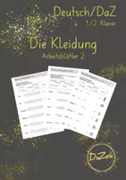 Vorschau - Unterrichtsreihen - Wortschatz Kleidung - Deckblatt