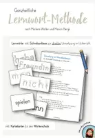 Vorschau - Unterrichtsreihen - Ganzheitliche Lernwortmethode - Wortstreifen, Karteikarten, Schreibanlässe - Deckblatt