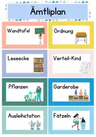Vorschau - Bildkarten - Ämtliplan für die Grundschule - Deckblatt