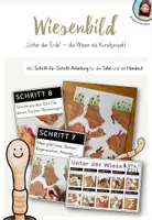Vorschau - Mal- und Bastelvorlagen - Unter meiner Wiese - KUNSTprojekt - Schritt für Schritt - Deckblatt
