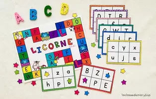 Aperçu - Jeux - Jeu de la licorne alphabet - Page de couverture