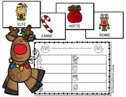 Aperçu - Fiches - Noël : Je pioche et j´écris - Page 1