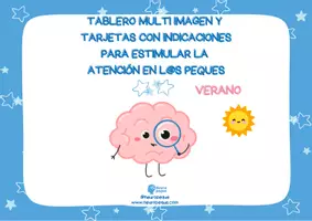 Vista previa - Hojas de trabajo - TABLERO VERANO + TARJETAS - página 1
