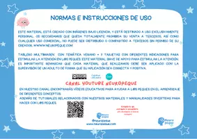 Vista previa - Hojas de trabajo - TABLERO VERANO + TARJETAS - página 2