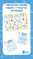 Vista previa - Hojas de trabajo - TABLERO VERANO + TARJETAS - Portada