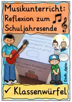 Vorschau - Stundenentwürfe - Musikunterricht Reflexion Schuljahresende – Klassenwürfel - Deckblatt