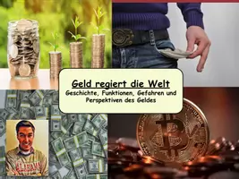 Vorschau - Unterrichtsreihen - Geld regiert die Welt (Geschichte, Funktionen, Gefahren und Perspektiven) - Deckblatt