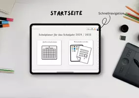 Vorschau - Anderer Materialtyp - Minimalistischer Lehrerkalender/Schulplaner 2024/2025 - Seite 1