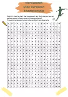 Vorschau - Arbeitsblätter - Wordsearch - Soccer Championship - Fußball EM 2024 - Seite 1