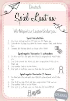 Vorschau - Spiele - Spiel zum Laut au - Würfelspiel Lautverbindung au - Seite 1