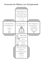 Vorschau - Stundenentwürfe - Kunst Reflexion Schuljahresende – Klassenwürfel - Seite 2