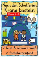 Vorschau - Stundenentwürfe - Schulstart nach Sommerferien - Krone "Willkommen zurück" - Deckblatt