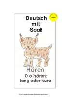 Vorschau - Arbeitsblätter - "Deutsch mit Spaß", Ak. Diff: Oo - langer/kurzer Vokal - Deckblatt