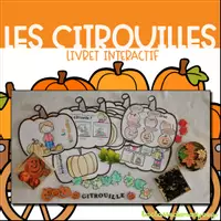 Aperçu - Fiches - La citrouille - Petit livret interactif - Page de couverture