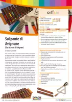 anteprima - Audio - Sul ponte di Avignone (Sur le pont d'Avignon) - Accompagnamento di canzoni con strumenti Orff - Pagina di copertina