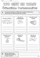 Vorschau - Arbeitsblätter - Wo gibt es was? Öffentliche Verkehrsmittel - DaZ / DaF / Deutsch - Seite 2