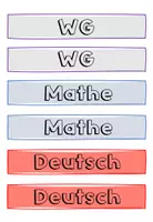 Vorschau - Präsentationen/Tafelbilder - Stundentransparenz für die Grundschule (2 Versionen) - Seite 1