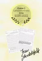 Vorschau - Test - Lernzielkontrolle Kinderrechte, Gerechtigkeit, Menschen mit Behinderung - Deckblatt