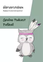 Vorschau - Arbeitsblätter - Hörverstehen zur Geolino Podcast Folge "Fußball" - Deckblatt