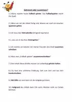 Vorschau - Arbeitsblätter - Zusammen- und Getrenntschreibung Regeln herleiten (mit Regelübersicht) - Deckblatt