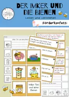 Vorschau - Arbeitsblätter - Der Imker und die Bienen Lesen und Verstehen Fördermaterial - Deckblatt