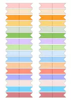 Vorschau - Mal- und Bastelvorlagen - Stifte Fähnchen (Banko) Viele Farben! - Deckblatt