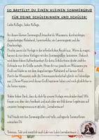 Vorschau - Mal- und Bastelvorlagen - Kleiner Sommergruß für die Sommerferien mit Wassereis - Seite 1