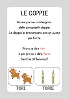 anteprima - Esercizi - Schede didattiche sulle doppie - Pagina 1