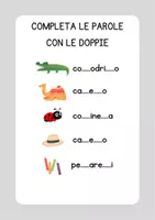 anteprima - Esercizi - Schede didattiche sulle doppie - Pagina 3