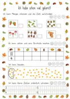 Vorschau - Arbeitsblätter - Portfolio: Lernfortschritt Mathe Herbst - Seite 1