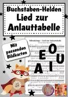 Vorschau - Anderer Materialtyp - Buchstaben-Helden: Silbenkönige - Lied zur Anlauttabelle - Deckblatt