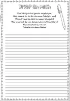 Vorschau - Arbeitsblätter - Brief an mich - Deckblatt