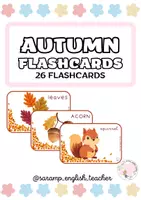 Vista previa - Tarjetas / Manipulativos - AUTUMN FLASHCARDS - Portada