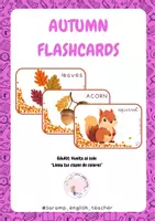 Vista previa - Tarjetas / Manipulativos - AUTUMN FLASHCARDS - página 1