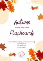 Vista previa - Tarjetas / Manipulativos - AUTUMN FLASHCARDS - página 2