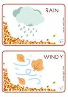 Vista previa - Tarjetas / Manipulativos - AUTUMN FLASHCARDS - página 3