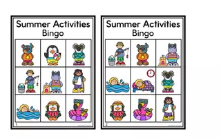 Aperçu - Jeux - Summer Activities - Bingo - Page 2